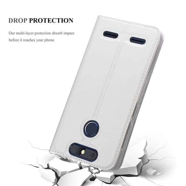ZTE Blade V8 MINI Suojakotelo Suojakuori Lompakkokotelo Matkapuhelinkotelo jossa magneettisuljenta, jalusta-toiminto ja korttitasku