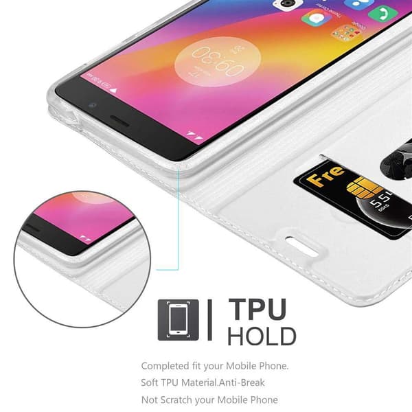 Lenovo P2 Skal Fodral med magnetisk stängning, ståfunktion och kortficka Mobilskydd