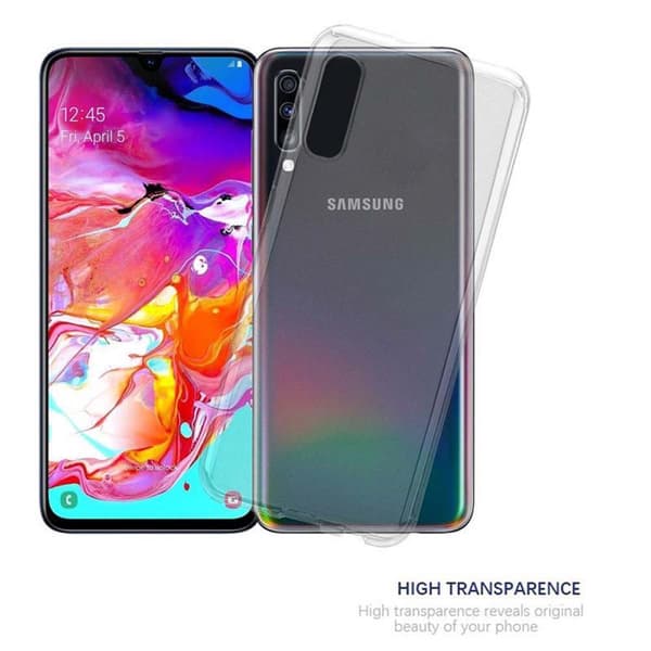 Samsung Galaxy A70 / A70s Skal Skal Fodral av flexibelt TPU-silikon Mobilskydd