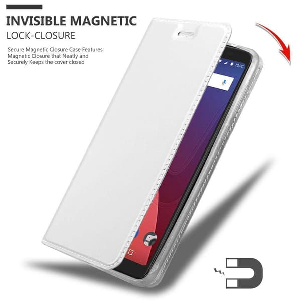 WIKO VIEW Skal Fodral med magnetisk stängning, ståfunktion och kortficka Mobilskydd