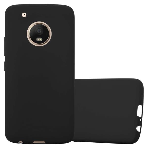 Motorola MOTO G5 PLUS Suojakuori Suojakotelo CANDY MUSTA