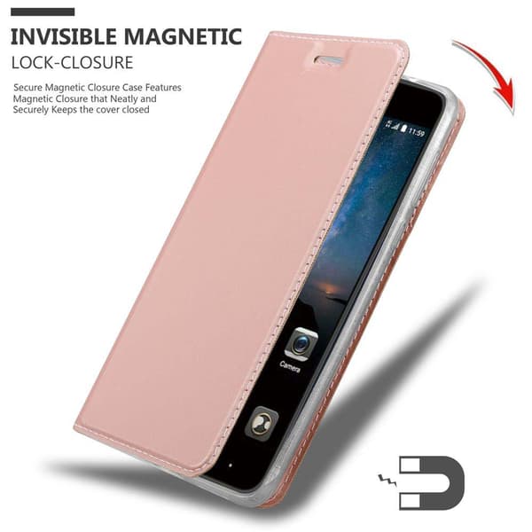 ZTE Blade A612 Suojakotelo Suojakuori Lompakkokotelo Matkapuhelinkotelo jossa magneettisuljenta, jalusta-toiminto ja korttitasku