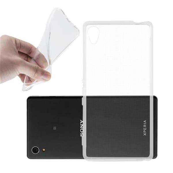 Sony Xperia M4 AQUA Skal Skal Fodral av flexibelt TPU-silikon Mobilskydd HELT TRANSPARENT