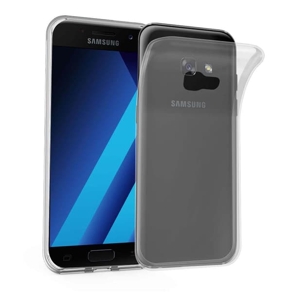 Samsung Galaxy A7 2017 Skal Skal Fodral av flexibelt TPU-silikon Mobilskydd HELT TRANSPARENT
