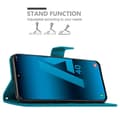 Miniatyrbild 3 av 8: Samsung Galaxy A40 Skal Fodral i blomdesign Mobilskydd Case Cover med magnetisk stängning, ståfunktion och kortplatser