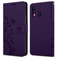 Miniatyrbild 7 av 8: Samsung Galaxy A40 Skal Fodral i blomdesign Mobilskydd Case Cover med magnetisk stängning, ståfunktion och kortplatser