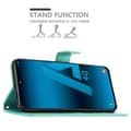 Miniatyrbild 3 av 8: Samsung Galaxy A40 Skal Fodral i blomdesign Mobilskydd Case Cover med magnetisk stängning, ståfunktion och kortplatser