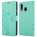 Miniatyrbild 7 av 8: Samsung Galaxy A40 Skal Fodral i blomdesign Mobilskydd Case Cover med magnetisk stängning, ståfunktion och kortplatser