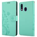 Miniatyrbild 8 av 8: Samsung Galaxy A40 Skal Fodral i blomdesign Mobilskydd Case Cover med magnetisk stängning, ståfunktion och kortplatser