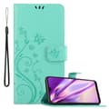 Miniatyrbild 1 av 8: Samsung Galaxy A40 Skal Fodral i blomdesign Mobilskydd Case Cover med magnetisk stängning, ståfunktion och kortplatser