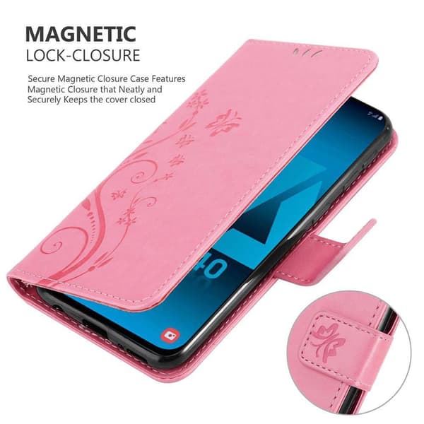 Samsung Galaxy A40 Pungetui Cover Blomster ()