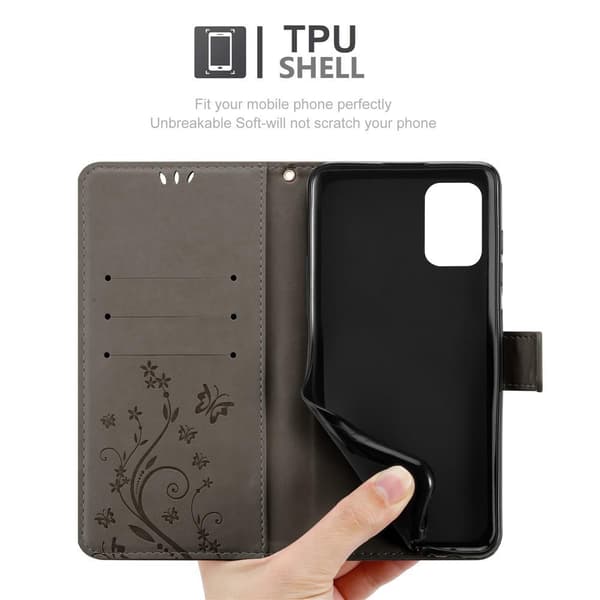 Samsung Galaxy A51 4G / M40s Pungetui Cover Blomster ()