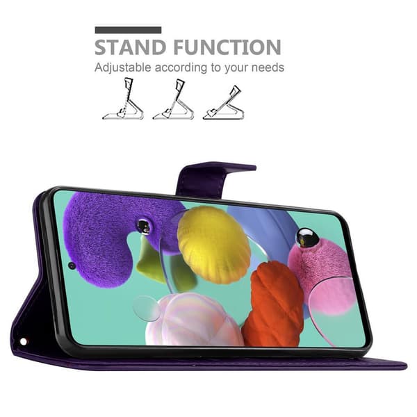 Samsung Galaxy A51 4G / M40s Pungetui Cover Blomster ()
