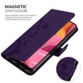 Miniatyrbilde 5 av 9: Deksel til Samsung Galaxy A20s Lommebokdeksel i blomster design med magnetisk lukking, stativfunksjon og kortplasser