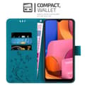Pikkukuva 6 / 11: Samsung Galaxy A20s Suojakotelo Suojakuori Lompakkokotelo Matkapuhelinkotelo Kukat jossa on magneettisuljenta, jalusta-toiminto ja korttipaikat