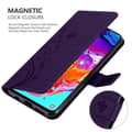 Miniatyrbilde 4 av 8: Deksel til Samsung Galaxy A70 / A70s Lommebokdeksel i blomster design med magnetisk lukking, stativfunksjon og kortplasser