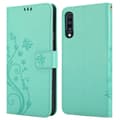 Miniatyrbilde 7 av 8: Deksel til Samsung Galaxy A70 / A70s Lommebokdeksel i blomster design med magnetisk lukking, stativfunksjon og kortplasser