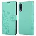 Miniatyrbilde 8 av 8: Deksel til Samsung Galaxy A70 / A70s Lommebokdeksel i blomster design med magnetisk lukking, stativfunksjon og kortplasser