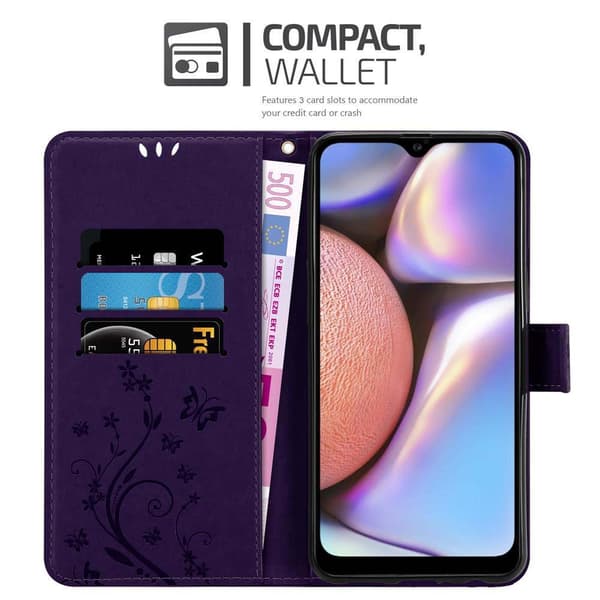 Samsung Galaxy A10s / M01s Pungetui Cover Blomster ()
