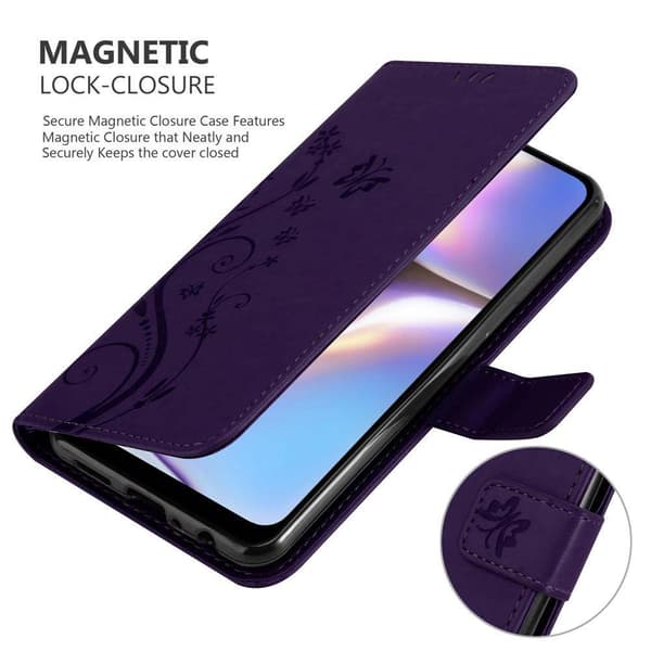 Samsung Galaxy A10s / M01s Pungetui Cover Blomster ()