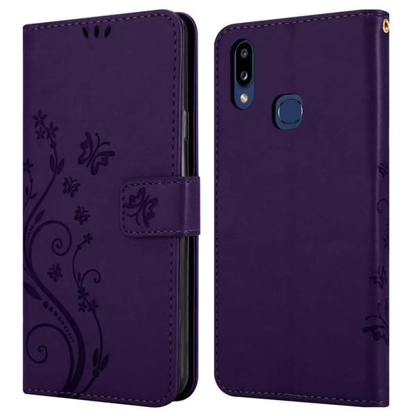 Samsung Galaxy A10s / M01s Pungetui Cover Blomster ()