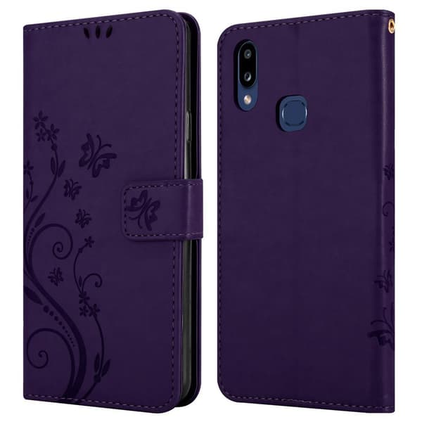 Samsung Galaxy A10s / M01s Pungetui Cover Blomster ()