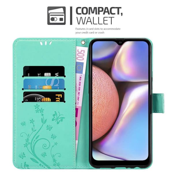 Samsung Galaxy A10s / M01s Pungetui Cover Blomster ()