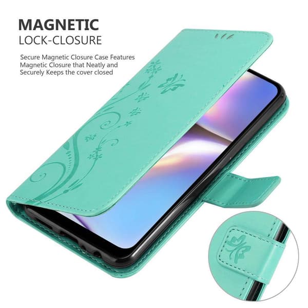 Samsung Galaxy A10s / M01s Pungetui Cover Blomster ()