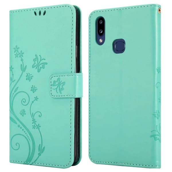 Samsung Galaxy A10s / M01s Pungetui Cover Blomster ()
