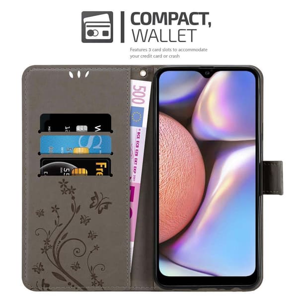 Samsung Galaxy A10s / M01s Pungetui Cover Blomster ()