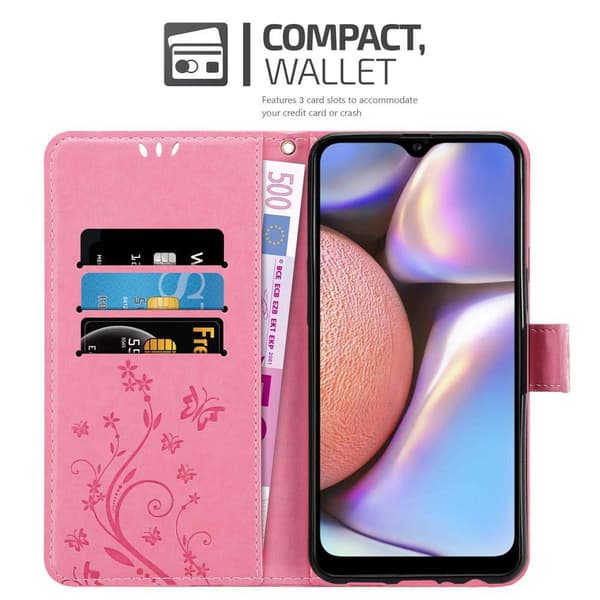 Samsung Galaxy A10s / M01s Pungetui Cover Blomster ()