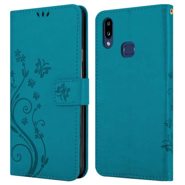 Samsung Galaxy A10s / M01s Pungetui Cover Blomster ()