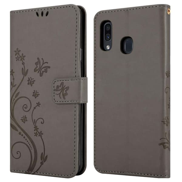 Samsung Galaxy A20 / A30 / M10s Pungetui Cover Blomster ()