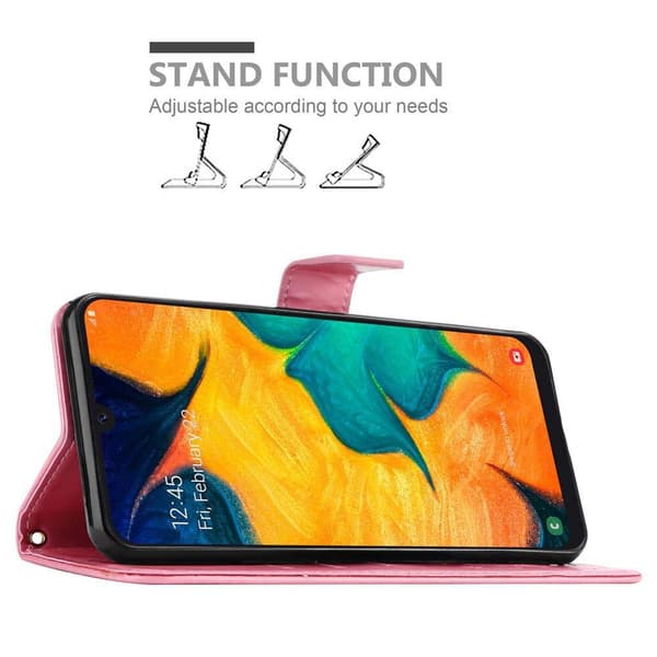 Samsung Galaxy A20 / A30 / M10s Pungetui Cover Blomster ()