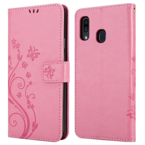 Samsung Galaxy A20 / A30 / M10s Pungetui Cover Blomster ()