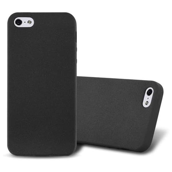iPhone 5 / 5S / SE 2016 Suojakuori Suojakotelo Case Cover FROST MUSTA