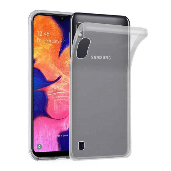 Samsung Galaxy A10 / M10 Suojakuori Suojakotelo valmistettu joustavasta TPU-silikonista TÄYSIN LÄPINÄKYVÄ