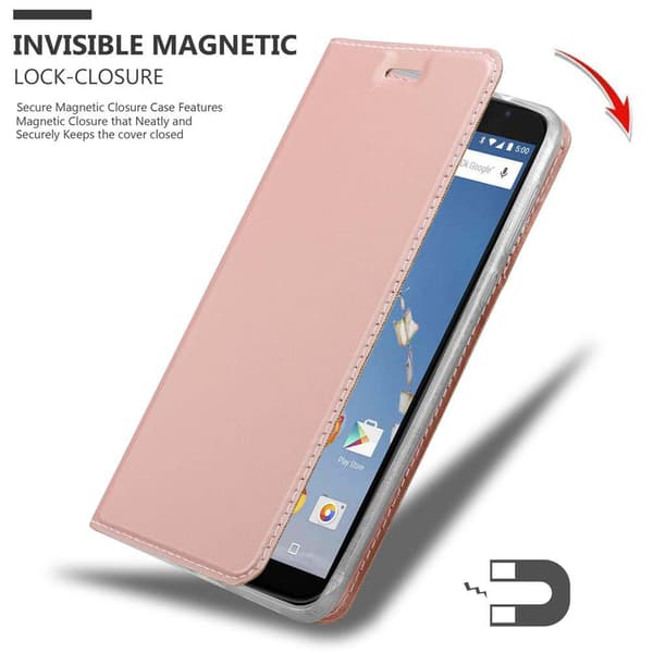 Motorola Google NEXUS 6 Skal Fodral med magnetisk stängning, ståfunktion och kortficka Mobilskydd