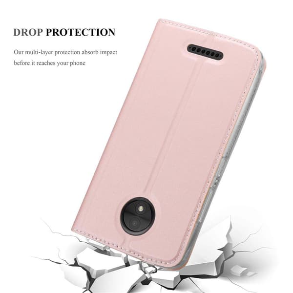 Motorola MOTO C Skal Fodral med magnetisk stängning, ståfunktion och kortficka Mobilskydd