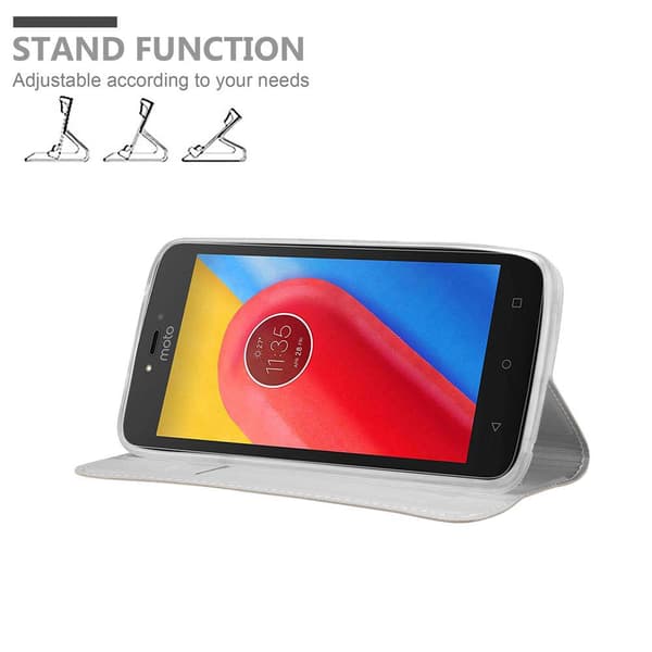 Motorola MOTO C Skal Fodral med magnetisk stängning, ståfunktion och kortficka Mobilskydd
