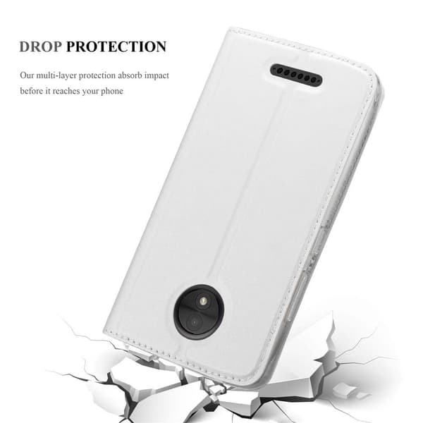 Motorola MOTO C Skal Fodral med magnetisk stängning, ståfunktion och kortficka Mobilskydd