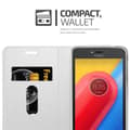 Miniatyrbild 7 av 8: Motorola MOTO C Skal Fodral med magnetisk stängning, ståfunktion och kortficka Mobilskydd