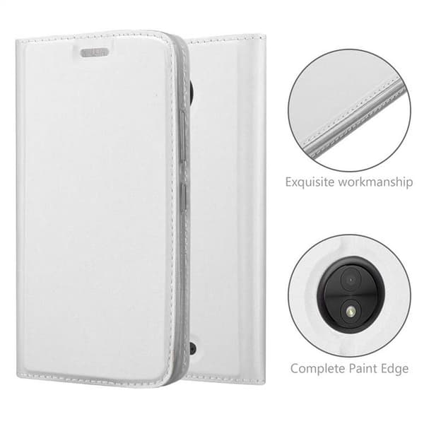 Motorola MOTO C Skal Fodral med magnetisk stängning, ståfunktion och kortficka Mobilskydd