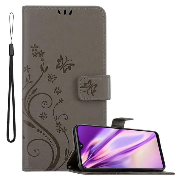Samsung Galaxy A10e / A20e Skal Fodral i blomdesign Mobilskydd Case Cover med magnetisk stängning, ståfunktion och kortplatser