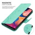 Miniatyrbild 5 av 8: Samsung Galaxy A10e / A20e Skal Fodral i blomdesign Mobilskydd Case Cover med magnetisk stängning, ståfunktion och kortplatser