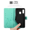 Miniatyrbild 6 av 8: Samsung Galaxy A10e / A20e Skal Fodral i blomdesign Mobilskydd Case Cover med magnetisk stängning, ståfunktion och kortplatser