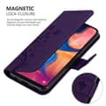 Miniatyrbild 5 av 8: Samsung Galaxy A10e / A20e Skal Fodral i blomdesign Mobilskydd Case Cover med magnetisk stängning, ståfunktion och kortplatser