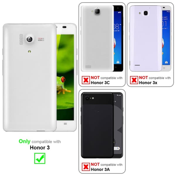 Honor 3 Skal Fodral Skal Mobilskydd av flexibelt TPU-silikon