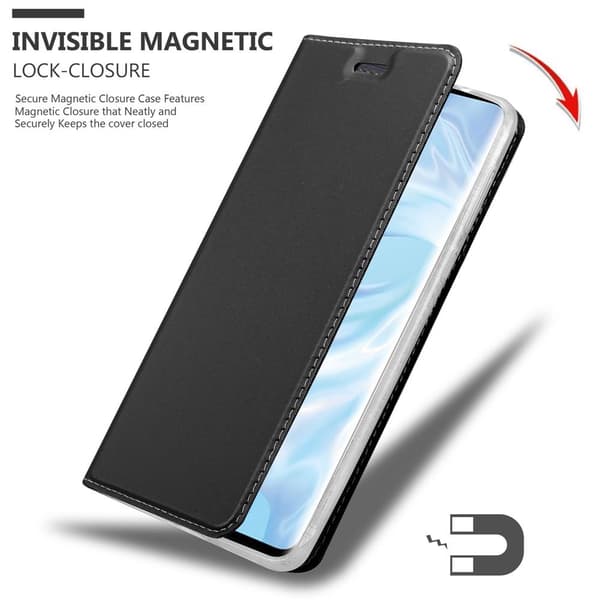Huawei P30 PRO Skal Fodral med magnetisk stängning, ståfunktion och kortficka Mobilskydd