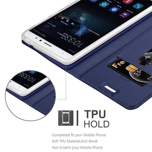 Huawei MATE S Suojakotelo Suojakuori Lompakkokotelo Matkapuhelinkotelo jossa magneettisuljenta, jalusta-toiminto ja korttitasku